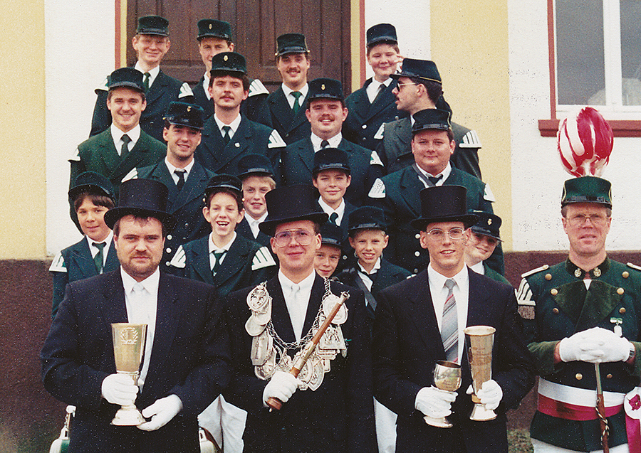 Tambourcorps an Kirmesmontag 1990: Foto: Peter-Josef Schütz