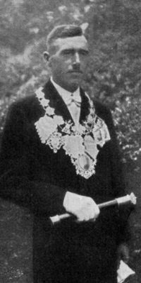 Schützenkönig Franz Mombauer. Foto: Festschrift 1935