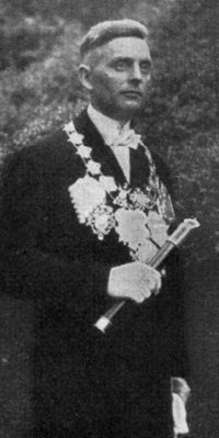 Schützenkönig Christoph Dünker. Foto: Festschrift 1935