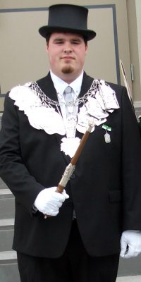 König Benedikt Fabritius. Foto: Friedhelm Sebastian